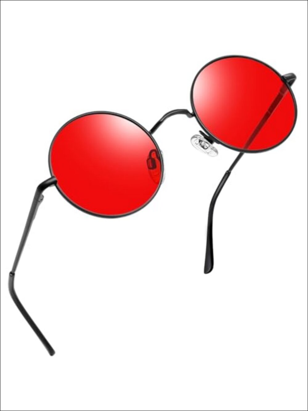 Small Round Hippie Circle Sunglasses UV400 Protection Metal Frame Unisex